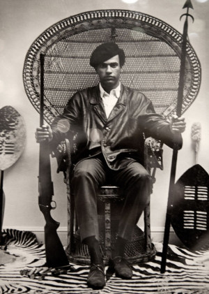 Black Panther Leader Huey Newton. 1969.