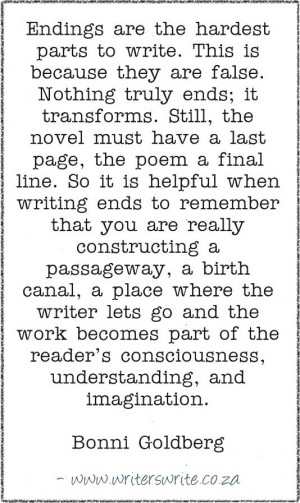 Writing Quote – Bonni Goldberg