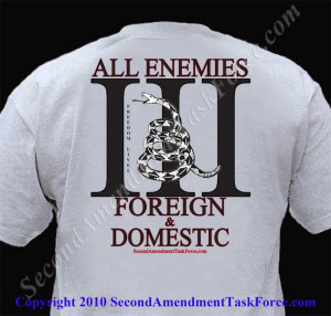 ALL ENEMIES, T Shirt, Second Amendment Task Force, 2nd Amendment, Sons ...