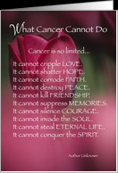 What Cancer Cannot Do card - Product #703135