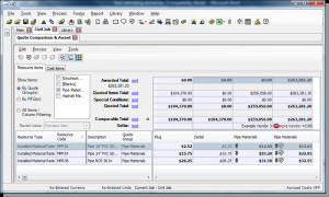 HD Project Estimating Quote Comparison and Award. (click to expand)