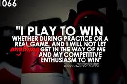 is my life. Thats it. I don't care if it's a pick-up game after school ...