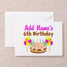 HAPPY 6TH BIRTHDAY Greeting Cards (Pk of 10) for