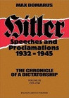 Hitler: Speeches and Proclamations, 1932-1945 (English Volume III ...