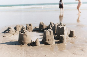make lots of sand castles