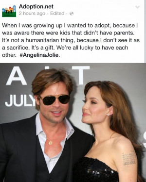 Positive Adoption Quotes By Celebrities