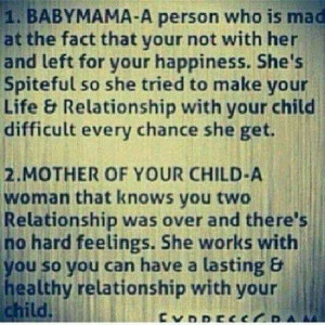 Unfortunately my Husband has a Psycho Baby Mama!!