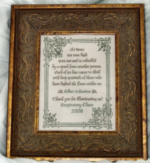 At Times Our Own Light Albert Schweitzer Quote Award Personalize ...