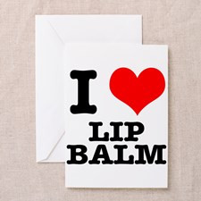 Heart (Love) Lip Balm Greeting Card for