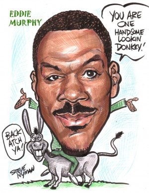 Caricature of Eddie Murphy by www.aaacaricatures.com