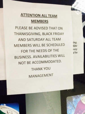 Kmart family values: 'If you do not come to work on Thanksgiving, you ...