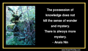 The possession of knowledge does not