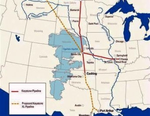 Ogallala Aquifer Keystone Pipeline Map