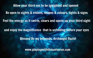 Openingyour Third Eye with Archangel Raziel July 13. 2013