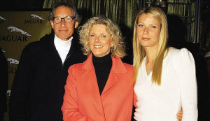 ... Gwyneth with her late father Bruce and mother Blythe Danner in 2002