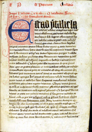Beginning of text (folio 1r)