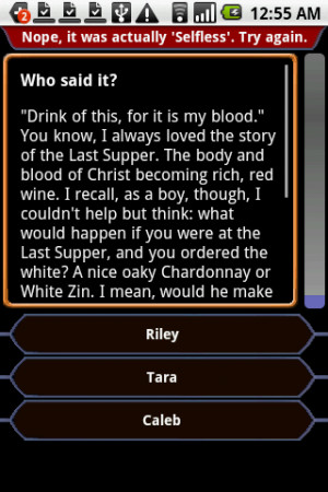 Buffy - QuoteTrivia screenshots