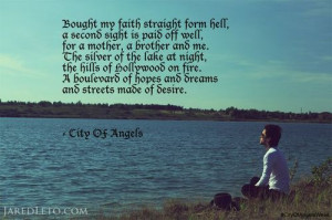 ... : city of angels, jared leto, Lyrics, text and thirty seconds to mars