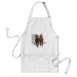 Will Rogers Horse Racing Quote Apron
