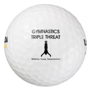 TOP Gymnastics Triple Threat Pack Of Golf Balls