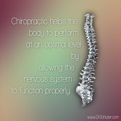 properly functioning nervous system equals better health! # ...