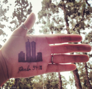 September 11 bible verse on hand