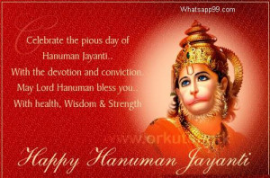 Celebrate the pious day of hanuman jayanti