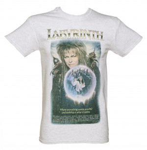 ... Mens Vintage Labyrinth Movie Poster Heavyweight T Shirthires