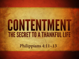 Christian Contentment On contentment.
