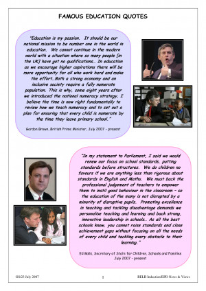 Quotations On Education By Famous People