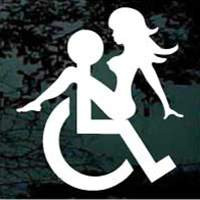 mud flap girl wheelchair mud flap girls decals stickers cut any size ...