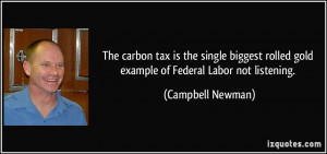 rolled gold example of Federal Labor not listening. - Campbell Newman ...