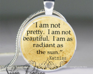 Katniss Quote pendant, Hunger Games necklace resin pendant, Quote ...