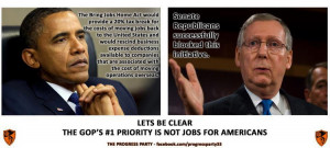 President Obama Jobs Act vs GOP No Act