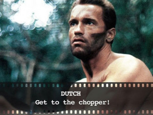 Predator (1987) ARNOLD'S MOST UNFORGETTABLE ONE-LINERS..... DUTCH ...