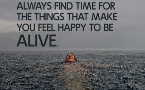 feel happy to be # alive