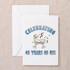 45th Anniversary Party Greeting Cards (Pk of 20) for
