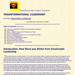 Charismatic & transformational leadership