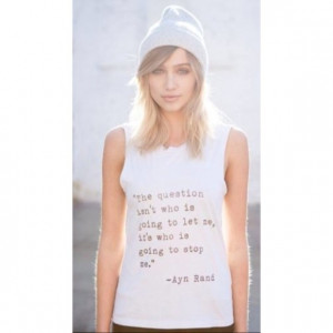 ... Melville Tops - HP 7/26Brandy Melville Ayn Rand quote tank