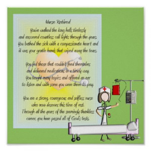 Funny Nurse Retirement Poems