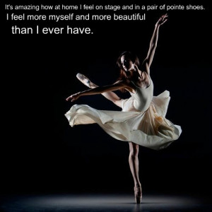 Ballet pointe dancer quote