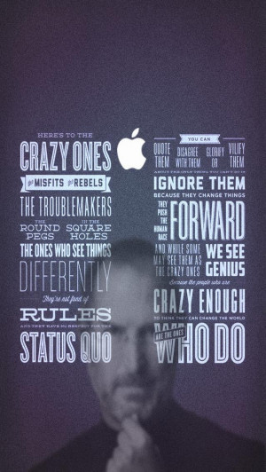 steve quotes iPhone 5 Wallpaper