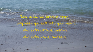 You vision will become clear... quote wallpaper