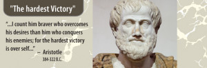 Famous Quotes – Aristotle on “Victory”