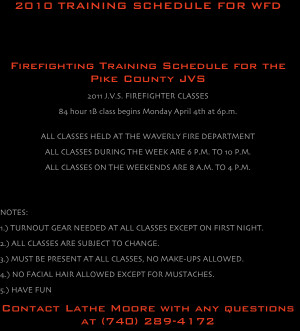 ... popular entry level of Fire Department Training Schedule Template