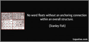 No word floats without an anchoring connection within an overall ...