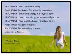 ... of Attraction is responding... Abraham-Hicks Quotes (AHQ2627) #source
