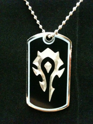 World of Warcraft Horde Symbol Dog Tag Necklace. $10.00: Horde Symbols ...