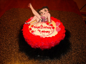 Betty Boop Happy Birthday Cake