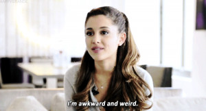 Ariana Grande Weird, Awkward GIF